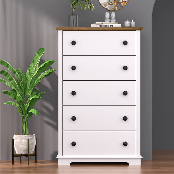 Winston Porter 5 Drawer 47" Tall Dresser & Reviews Wayfair